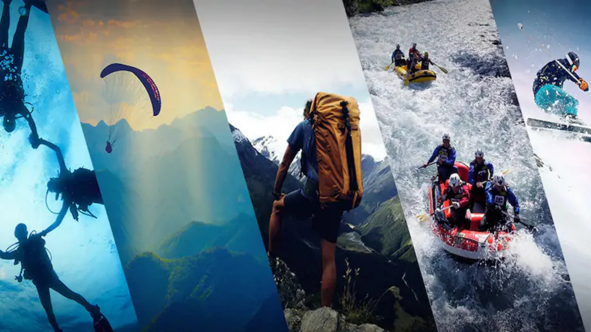 Adventure sports collage