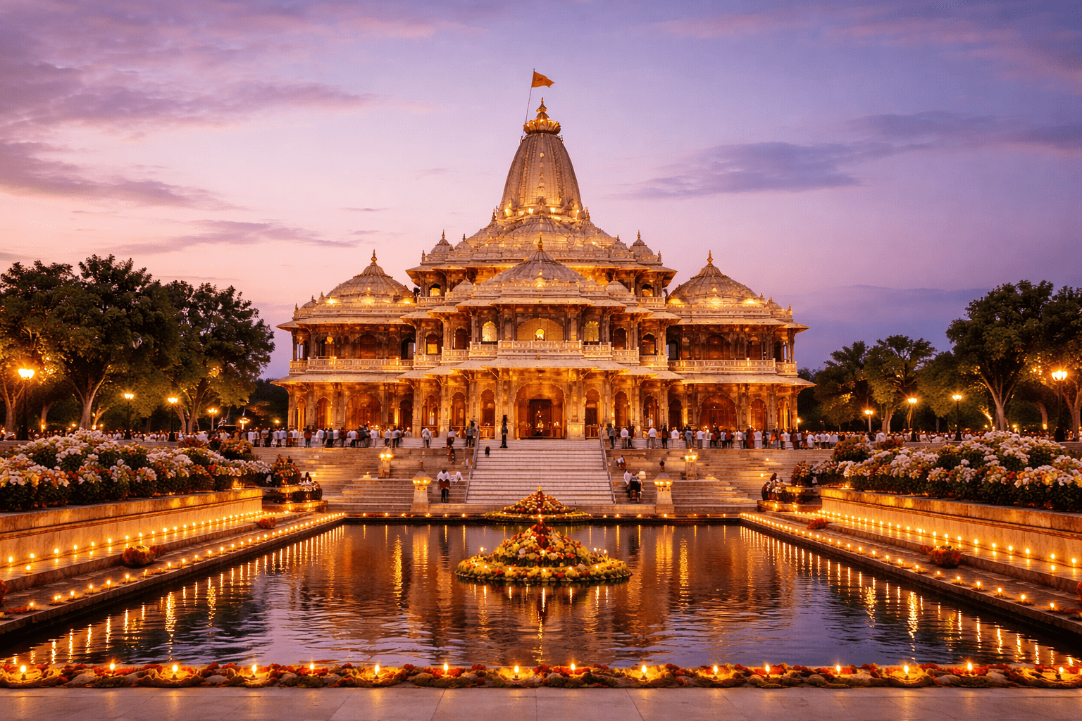 Lord Ram statue at Ayodhya riverfront
